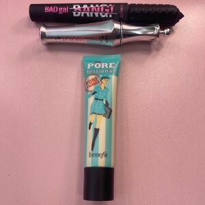 Benefit The POREfessional Pore Primer, 24 Hr Brow Setter & Bad Gal BANG! Mascara
